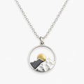 Altivo - Adjustable Mountain Pendant Necklace Wearing On Hikes, Ski Days, Or Camping Trips