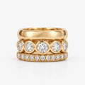 AuraStack - Embellished Ring Set Layering Everyday Jewelry