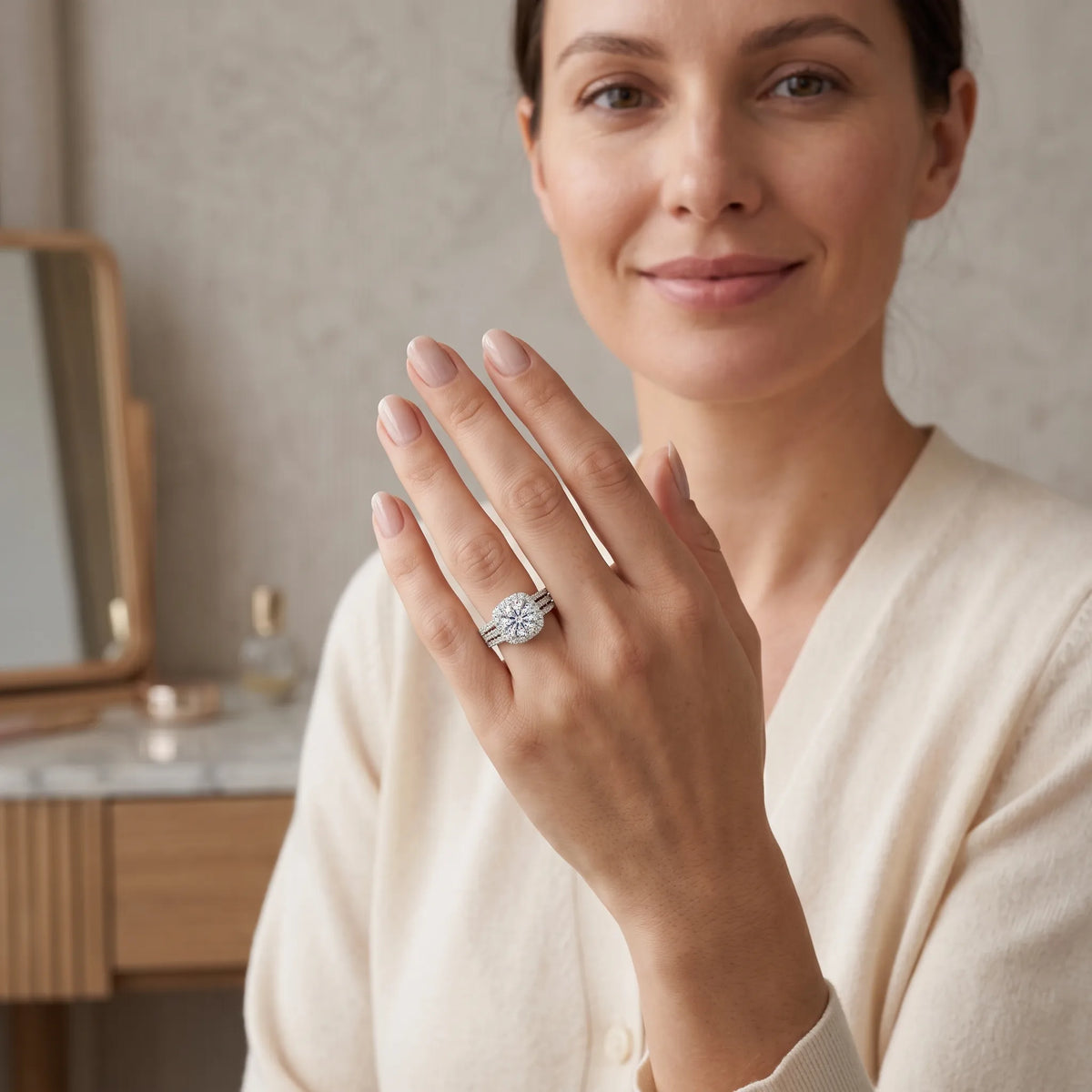 Auralis - Triple Pavé Band Statement Ring Elevating Everyday Outfits With Subtle Sparkle