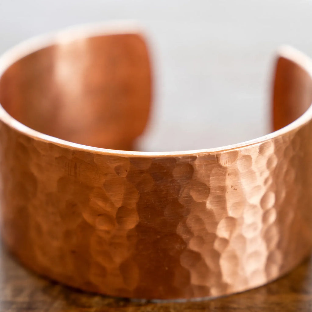 Aurevion - Hammered Open Cuff Ankle Bracelet Accenting Warm-Weather Footwear And Sandals