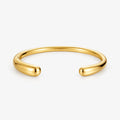 Aurevyn - Open Cuff Polished Wrist Bangle Slip On For A Clean Everyday Accessory