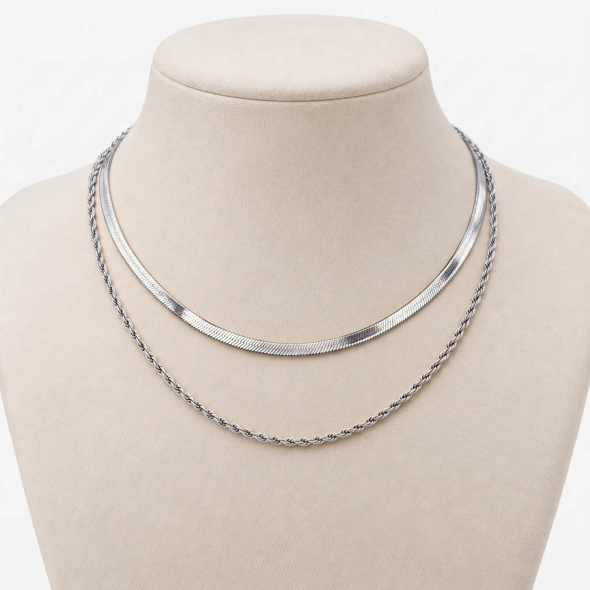 Brisca - Dainty Chain Necklace With Adjustable Length Wearing On Beach Days And By The Water