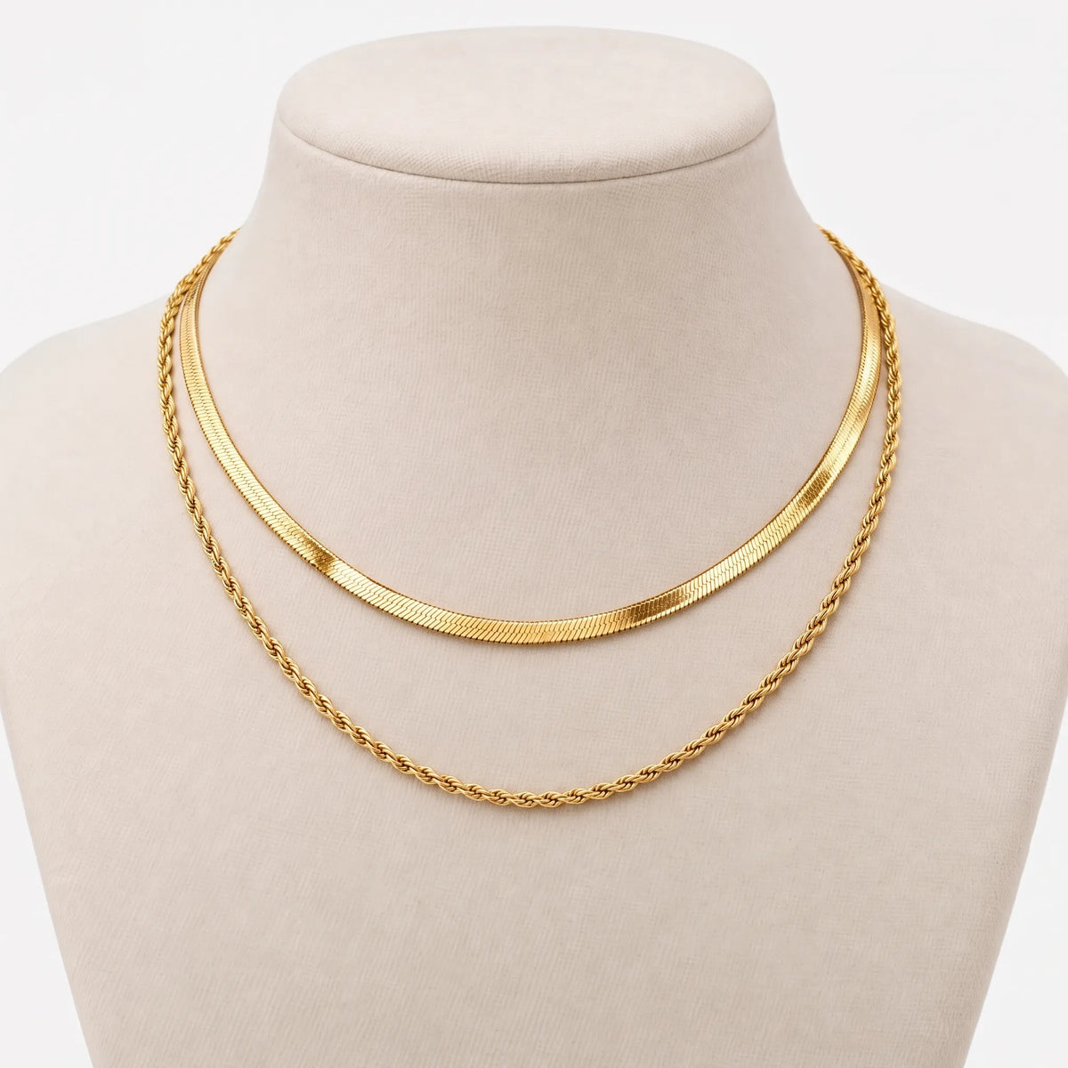 Brisca - Dainty Chain Necklace With Adjustable Length Wearing On Beach Days And By The Water