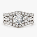 Bryndis - Three-Piece Bridal Ring Set Marking An Anniversary Or Milestone