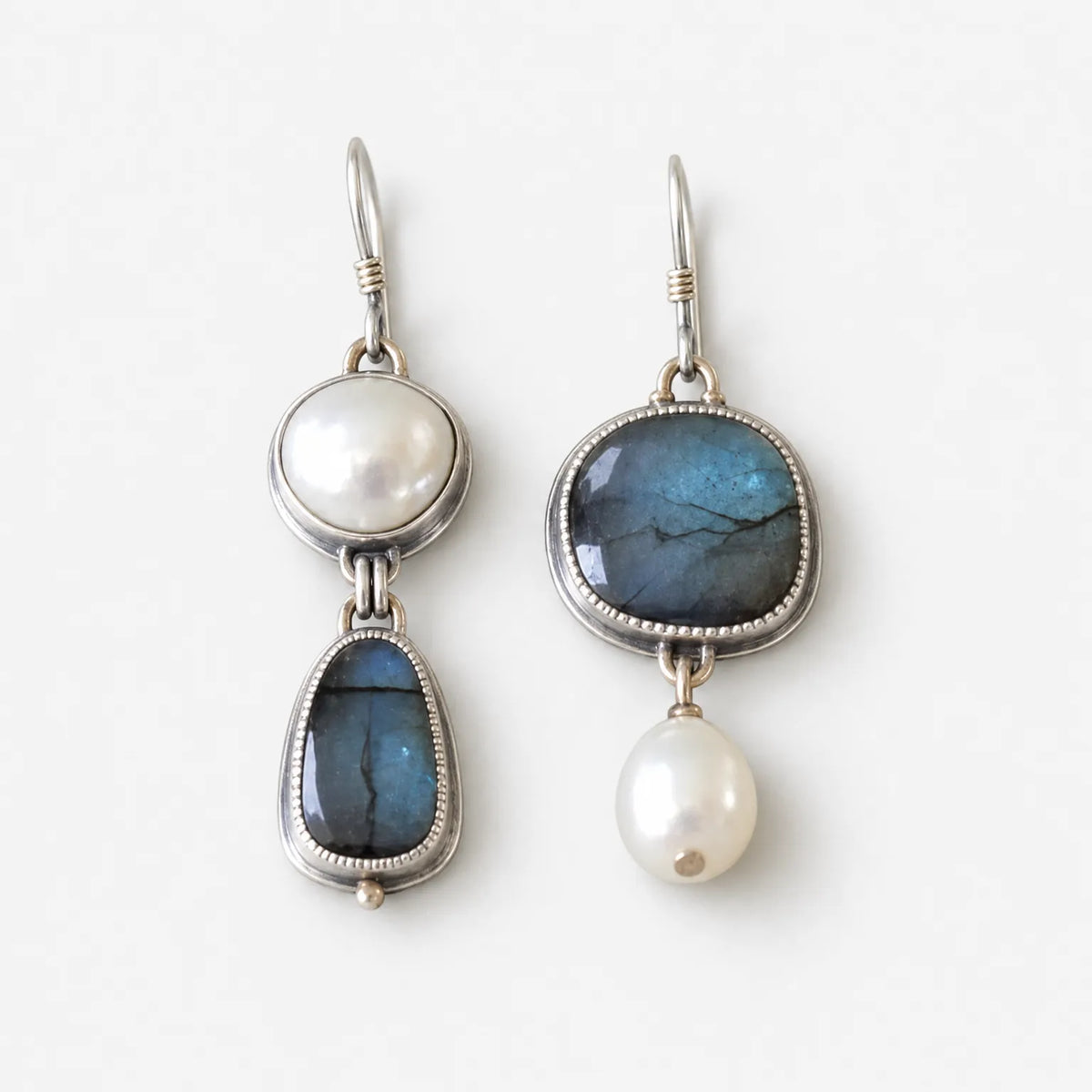 Celeste - Asymmetrical Dangle Earrings Adding Visual Interest