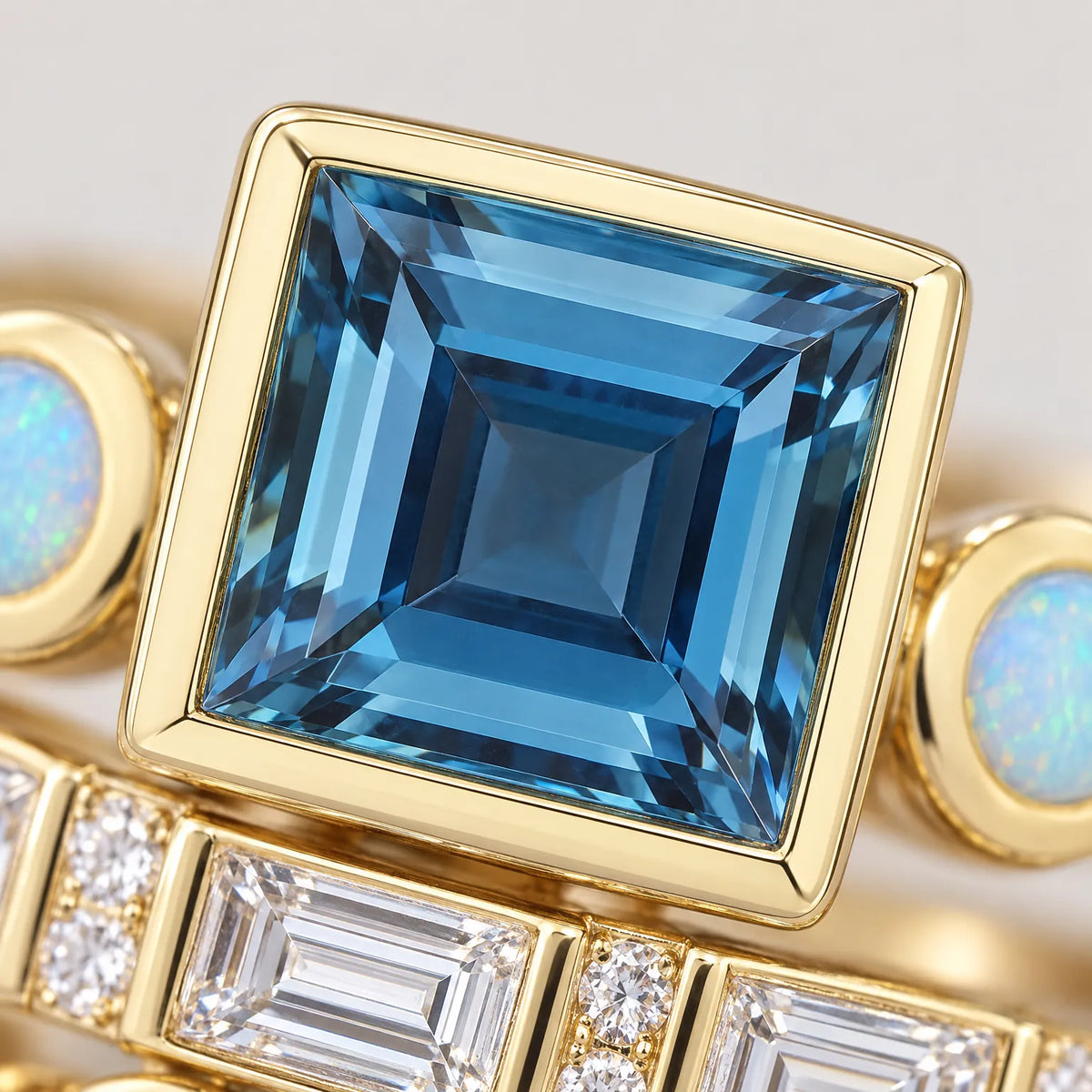 Celestia - Geometric Stackable Ring Set Stack For Impact