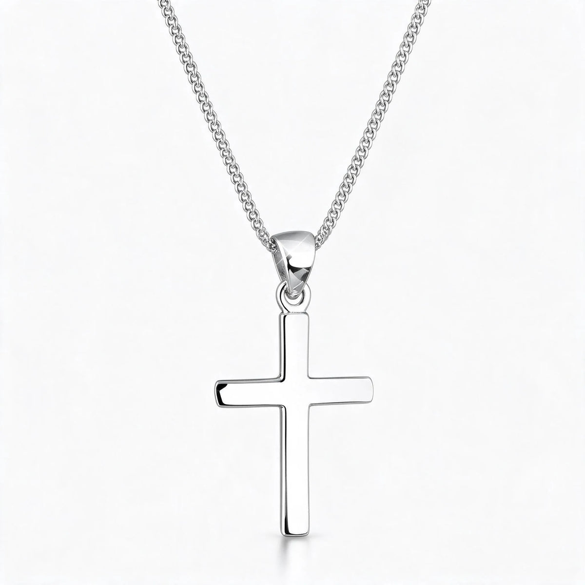 Crexa - Simple Cross Pendant Necklace For Women Wearing A Simple Cross For Everyday Outfits