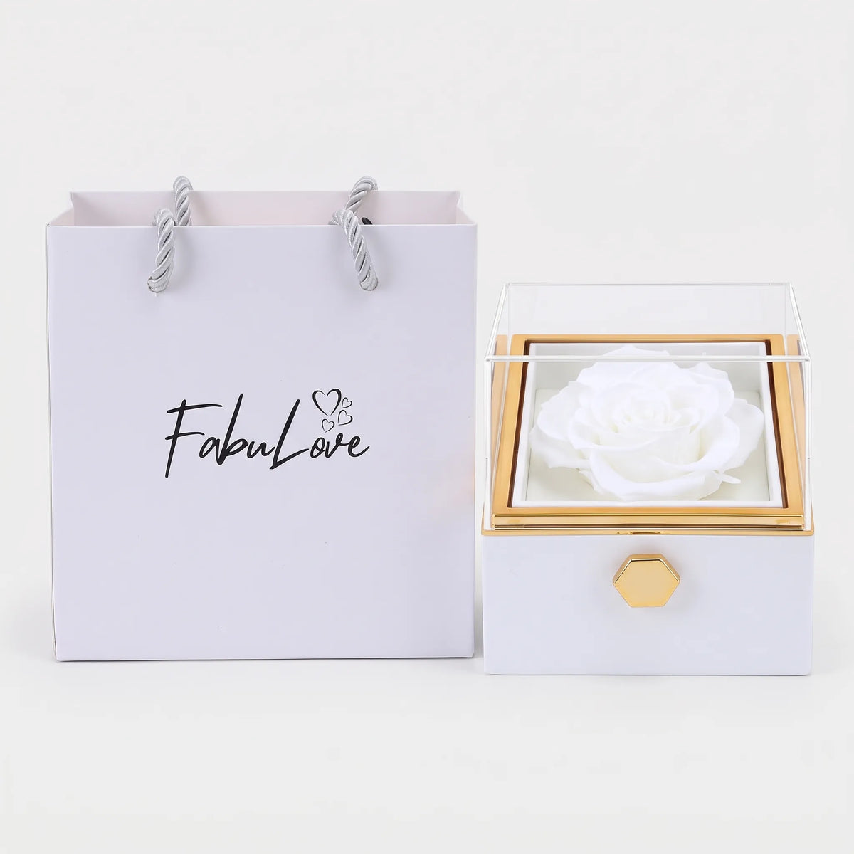 Florelle - Rose Gift Box With Hidden Surprise Giving A Thoughtful Gift For Birthdays, Anniversaries, Or Just Because