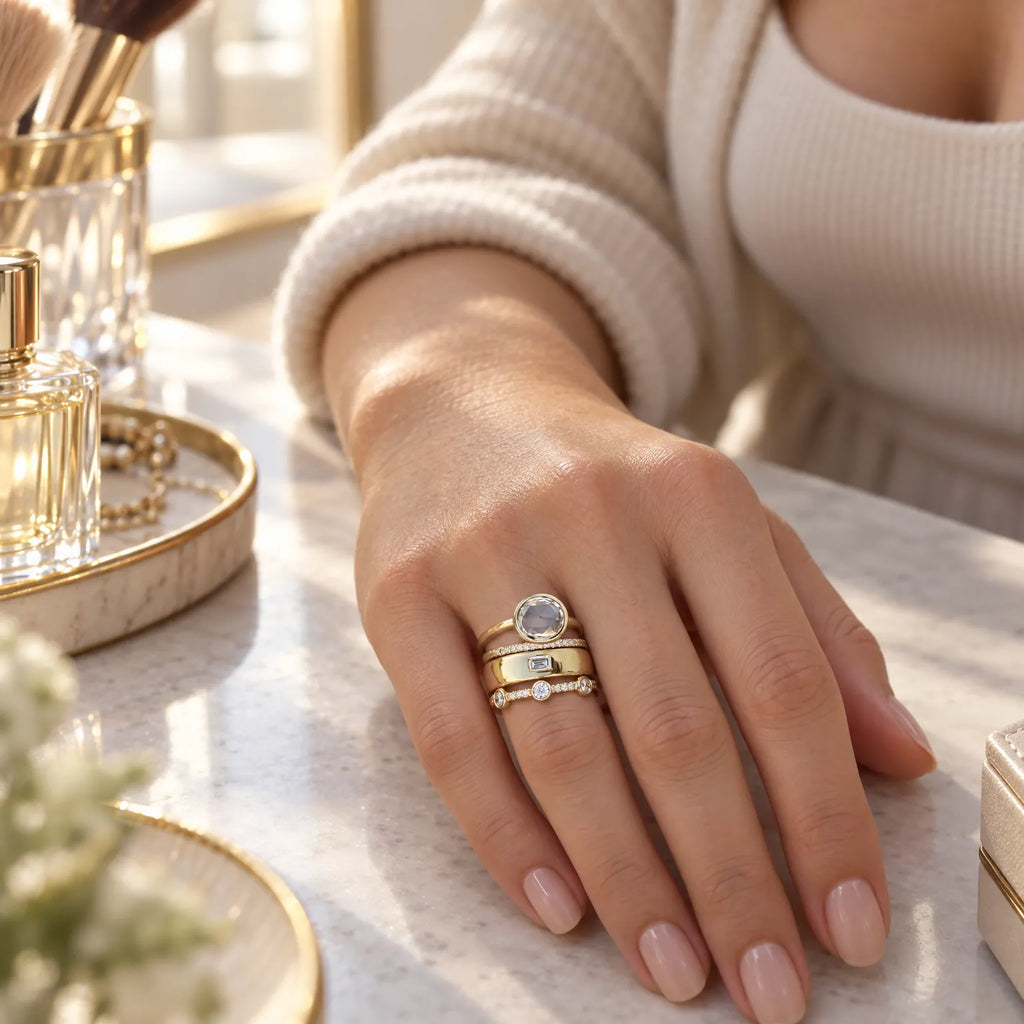 Glimra - Stackable Ring Set Elevating Everyday Outfits