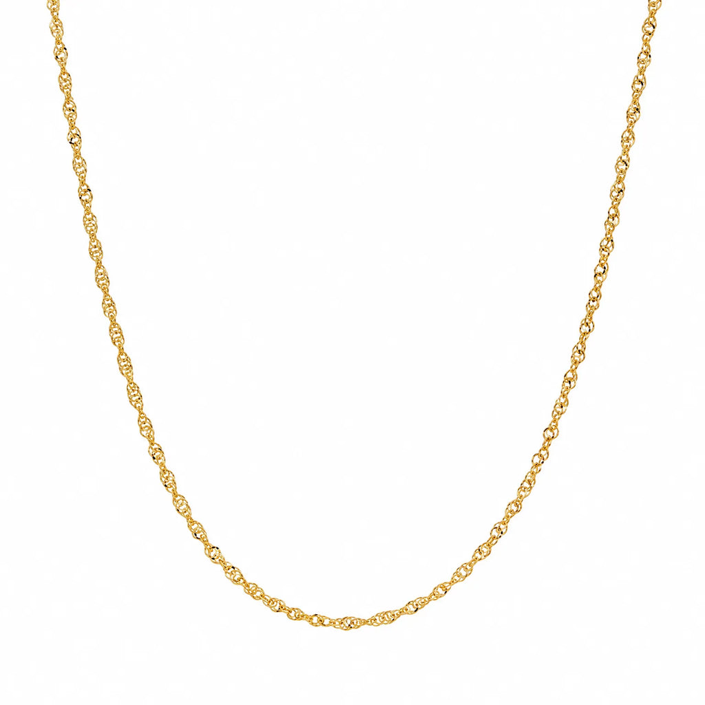 Kelmore - Unisex Twisted Link Chain Necklace Wear It On Its Own For An Easy Everyday Look