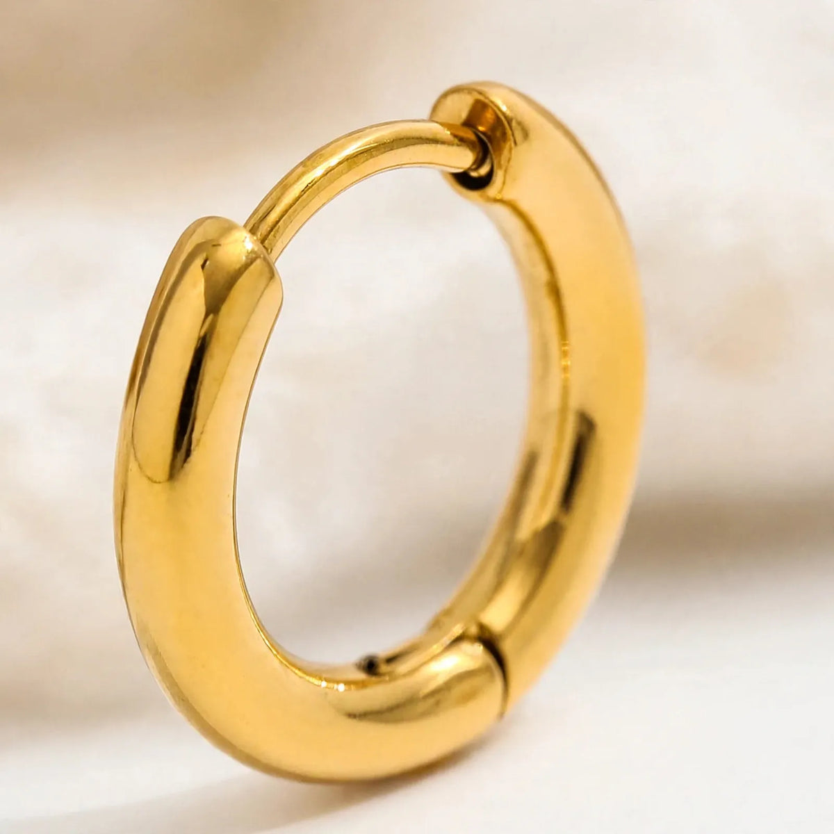 Kestrin - Hinged Snap Huggie Hoop Earrings Everyday Ear Styling With A Clean, Simple Look