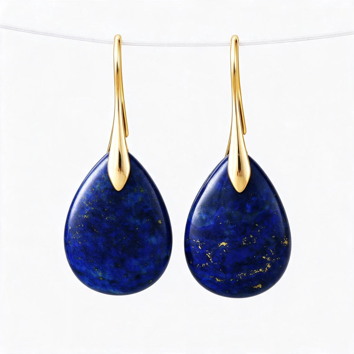 Lirune - Teardrop Dangle Earrings With Hook Closure Dressing Up A Simple Top For An Evening Out
