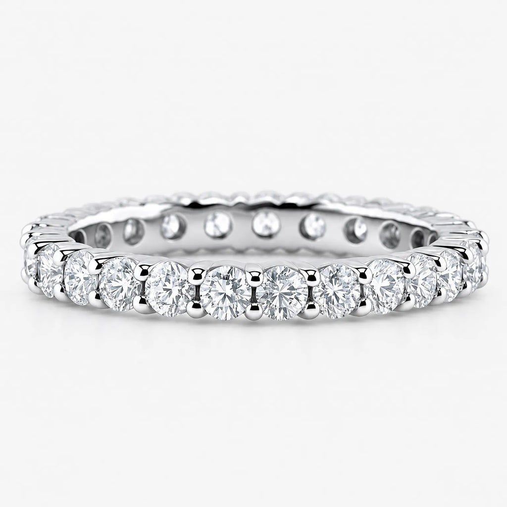 Lumavera - Pave-Set Stacking Ring For Everyday Wear Wear It Alone On Your Finger For A Simple Sparkle