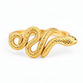 Lumera - Open-Band Snake Ring With Textured Scales Adding A Bold Touch To Everyday Outfits