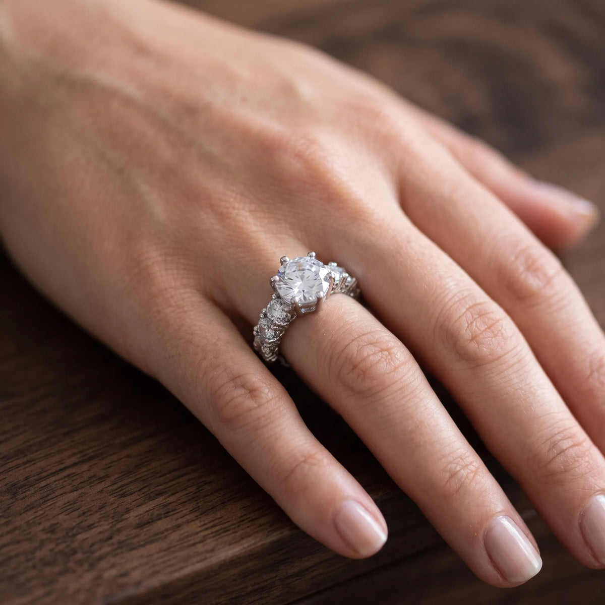 Lumeria - Statement Ring With Large Center Stone Wear It With Everyday Outfits For A Finishing Touch