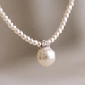 Lumeta - Classic Beaded Necklace With Round Pendant Dressing Up For Evenings Out