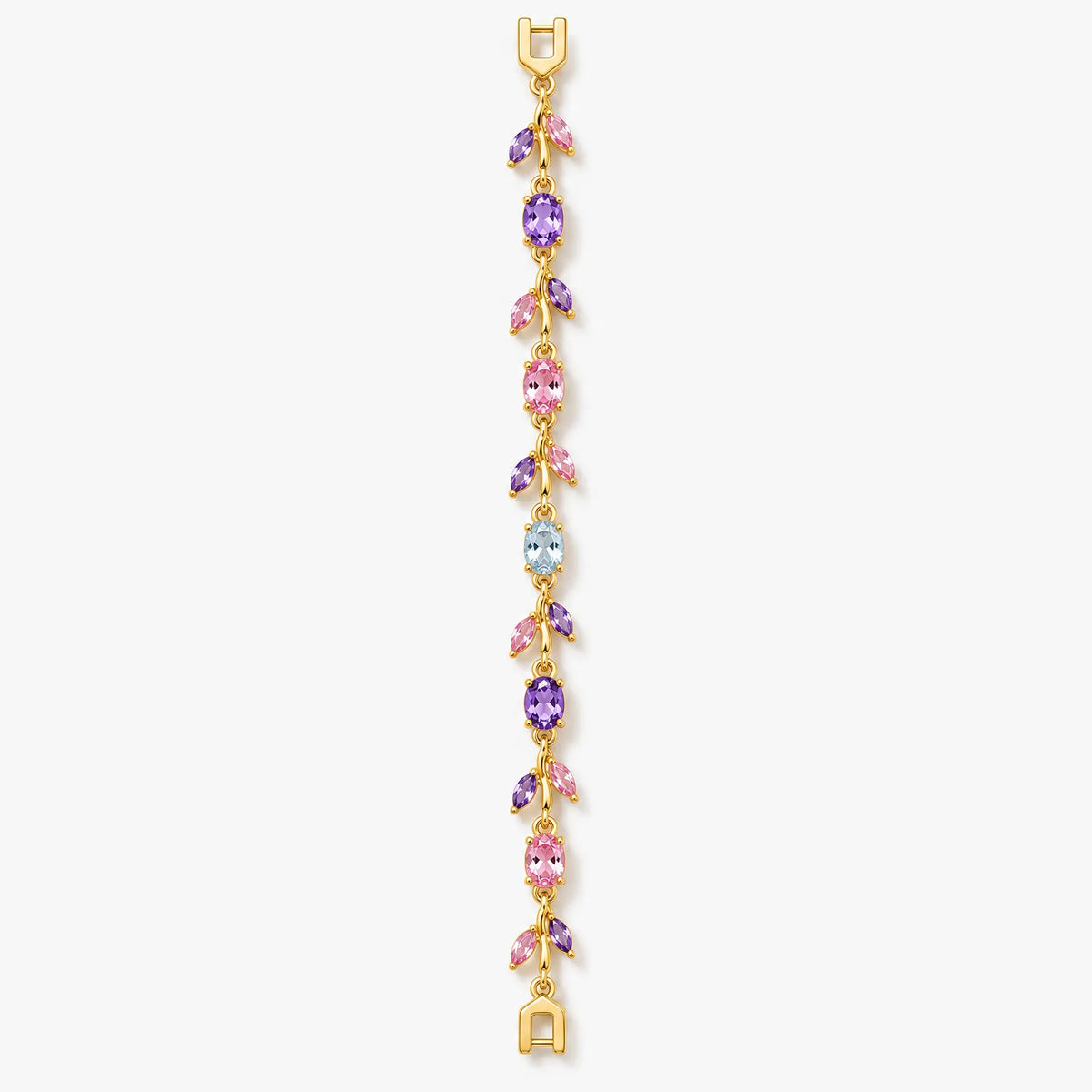 Lumevra - Unisex Everyday Tennis Bracelet With Stones Wearing It Solo For A Polished Everyday Look