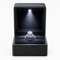 Lumivo - Lighted Jewelry Gift Box With Cushion Presenting A Ring Or Pendant As A Gift