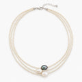 Lunerie - Layered Multi Strand Collar Necklace Elevate Simple Neckline Tops