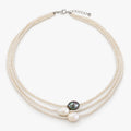Lunovia - Layered Multi Strand Collar Necklace Elevating Open Necklines And Collars
