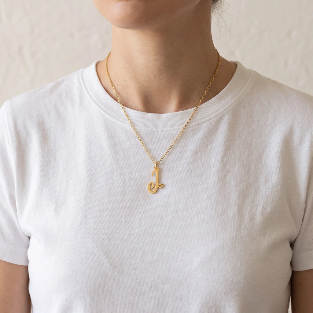 Merisol - Initial Pendant Necklace With Heart Detail Marking A Special Gift For Someone You Love