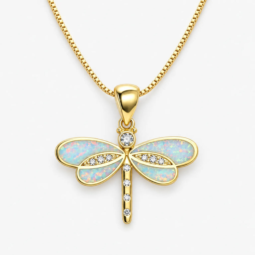 Odonata - Dragonfly Necklace Accessorizing Evening Wear