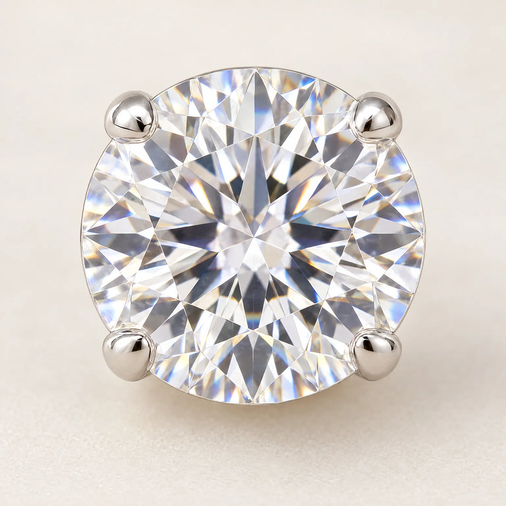 Solara - Round Solitaire Earrings Everyday Wear