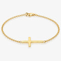 Solvia - Thin Cross Chain Bracelet Wearing With Everyday Outfits