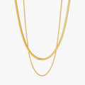 Sorinde - Layered Two-Strand Chain Necklace Layering With Other Necklaces For A Fuller Look