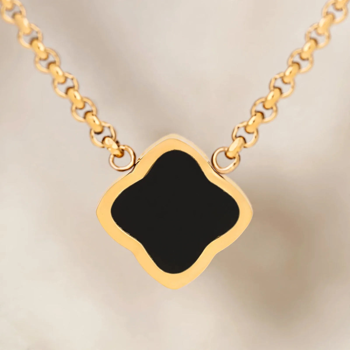 Taluma - Clover Charm Necklace For Everyday Wear Adding A Bit Of Shine To Everyday Outfits