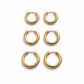 Tarnelo - Classic Round Hoop Earrings Everyday Wear With Casual Outfits