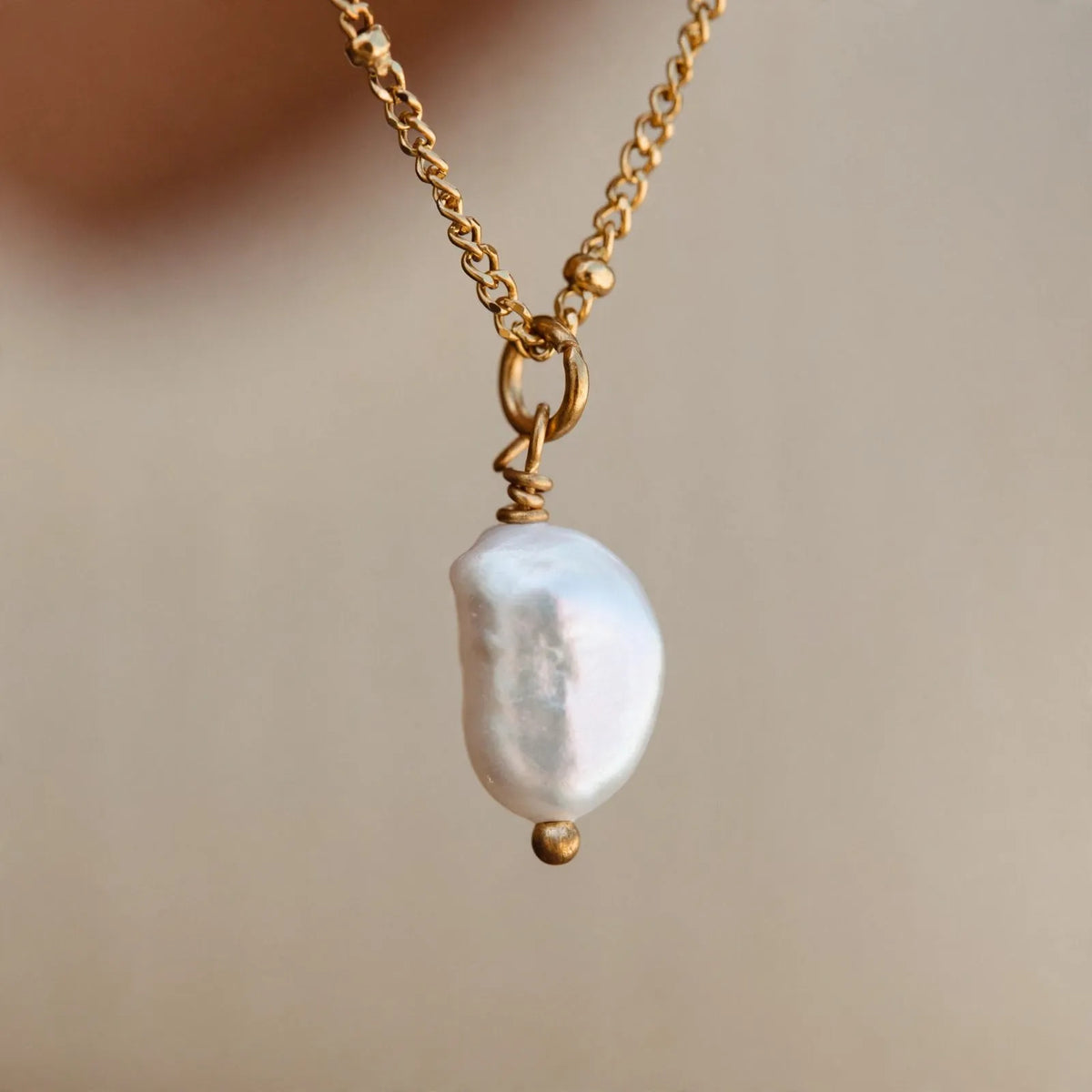 Teodra - Dainty Pendant Necklace With An Extender Wearing With Summer Dresses