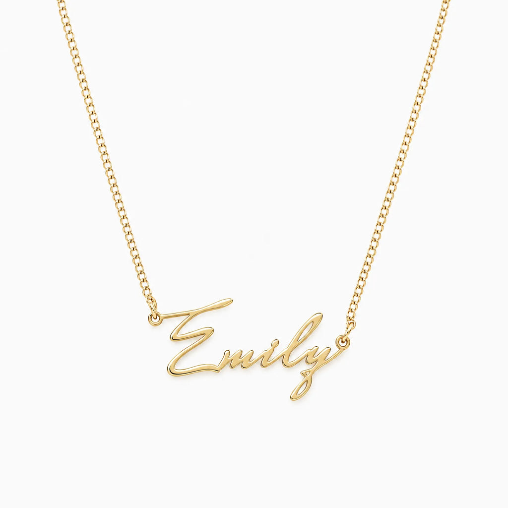 Tessana - Customizable Name Necklace With Chain Options Wearing Your Name Or Initials Every Day