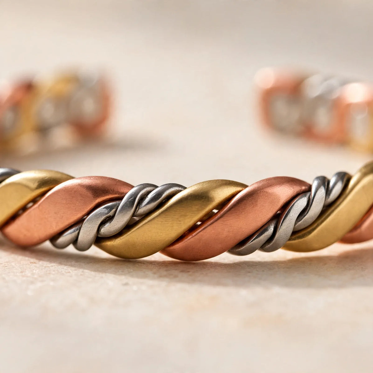 Torvena - Twisted Open Cuff Bracelet Wearing Daily As A Subtle Statement Accessory