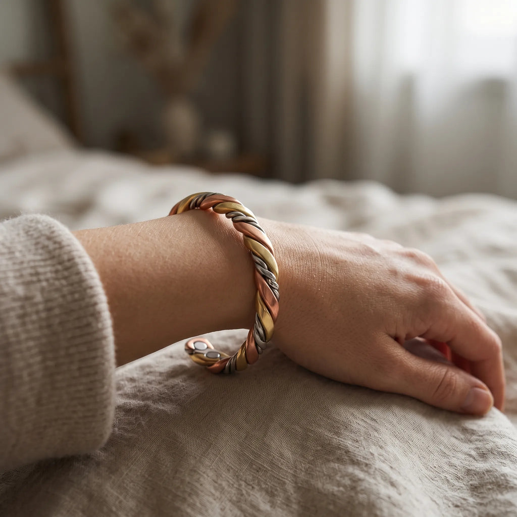 Torvena - Twisted Open Cuff Bracelet Wearing Daily As A Subtle Statement Accessory