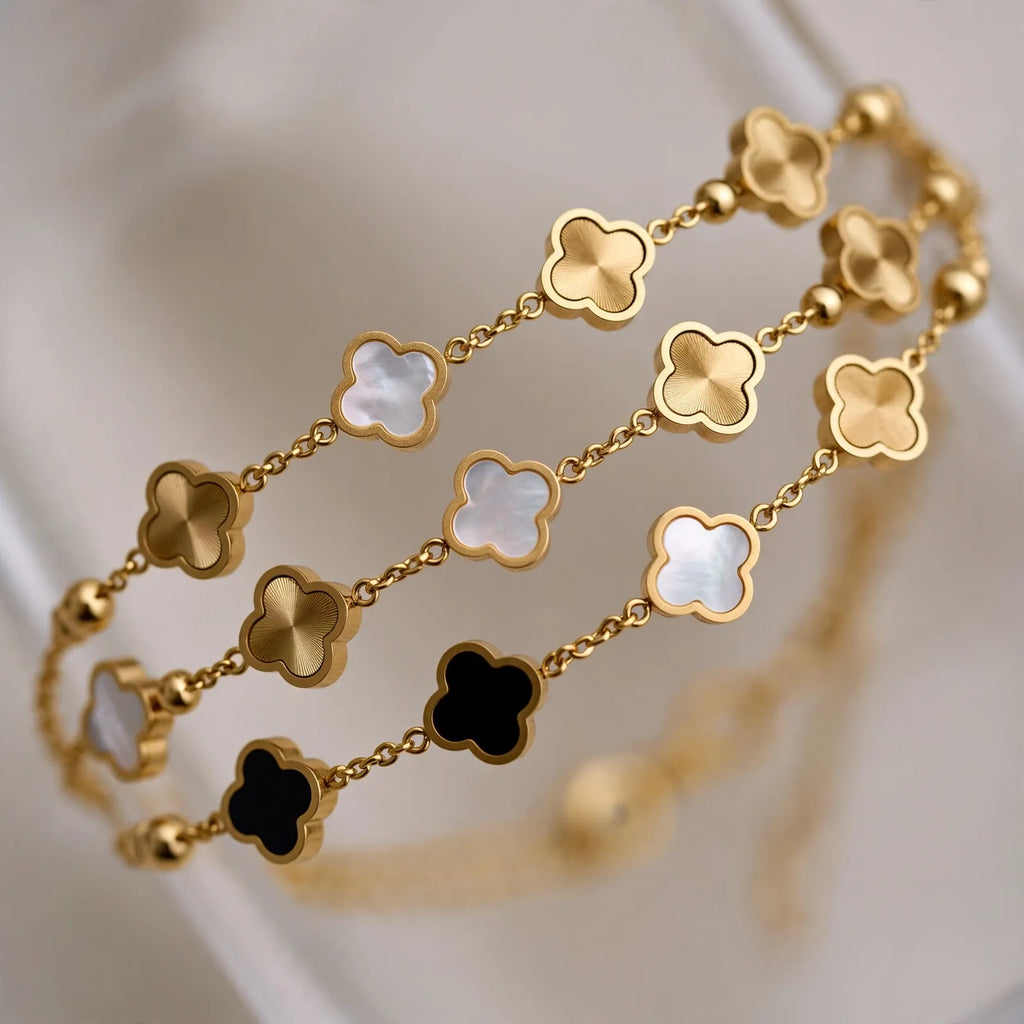Trifola - Adjustable Clover Bracelet For Women Everyday Wear With Your Favorite Outfits