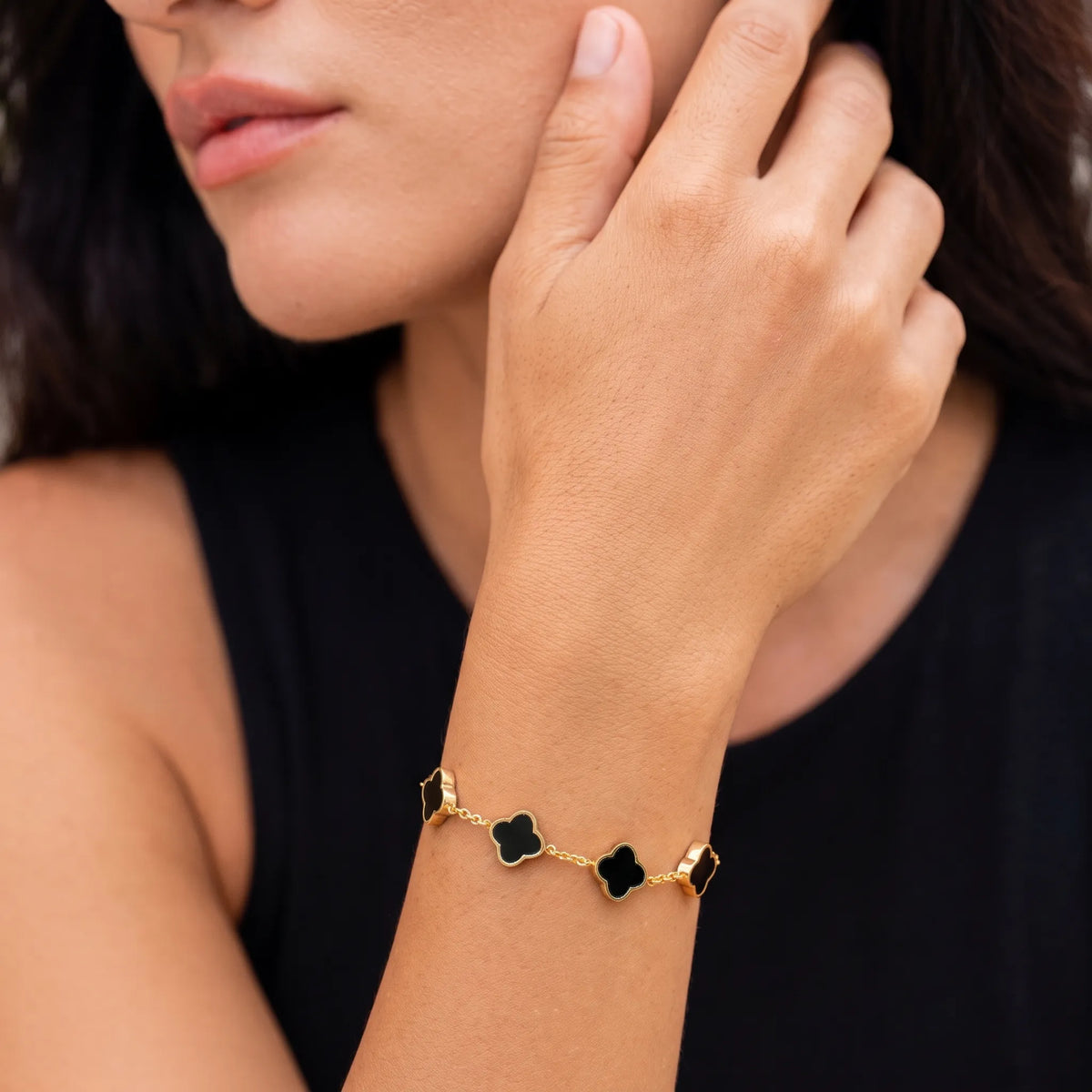 Trifola - Adjustable Clover Bracelet For Women Everyday Wear With Your Favorite Outfits
