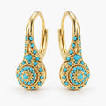 Velinde - Hoop Earrings With Decorative Cluster Drop Dressing Up A Simple Outfit For A Night Out
