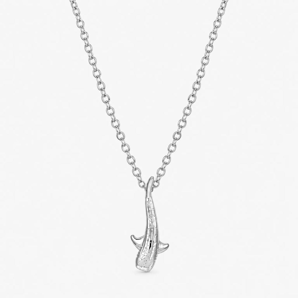 Velnoa - Whale Shark Pendant Chain Necklace Everyday Wear With Casual Outfits