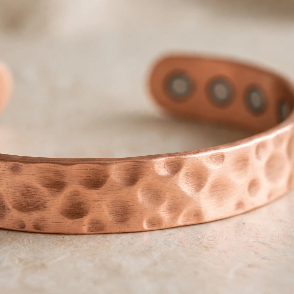 Veltora - Hammered Open Cuff Wrist Bracelet Accessory For Daily Casual Wear
