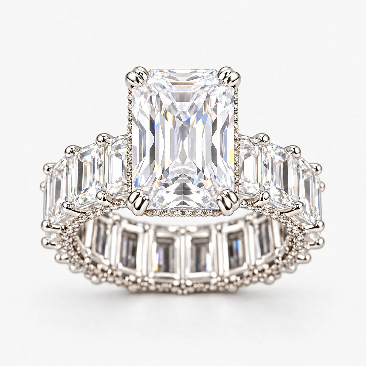 Veluria - Emerald Cut Statement Engagement Ring Celebrate An Engagement Or Milestone