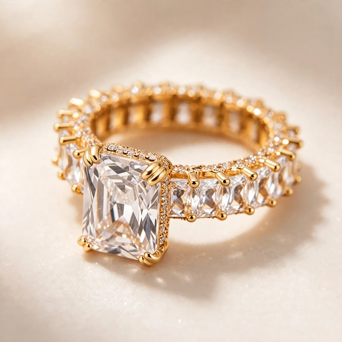 Veluria - Emerald Cut Statement Engagement Ring Celebrate An Engagement Or Milestone
