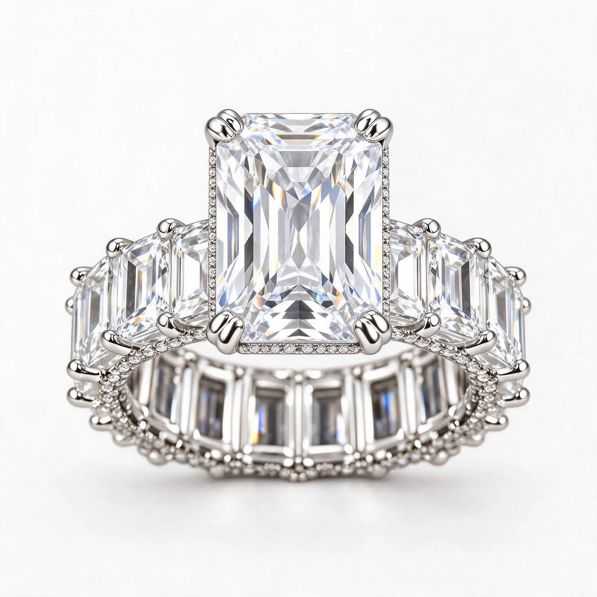 Veluria - Emerald Cut Statement Engagement Ring Celebrate An Engagement Or Milestone