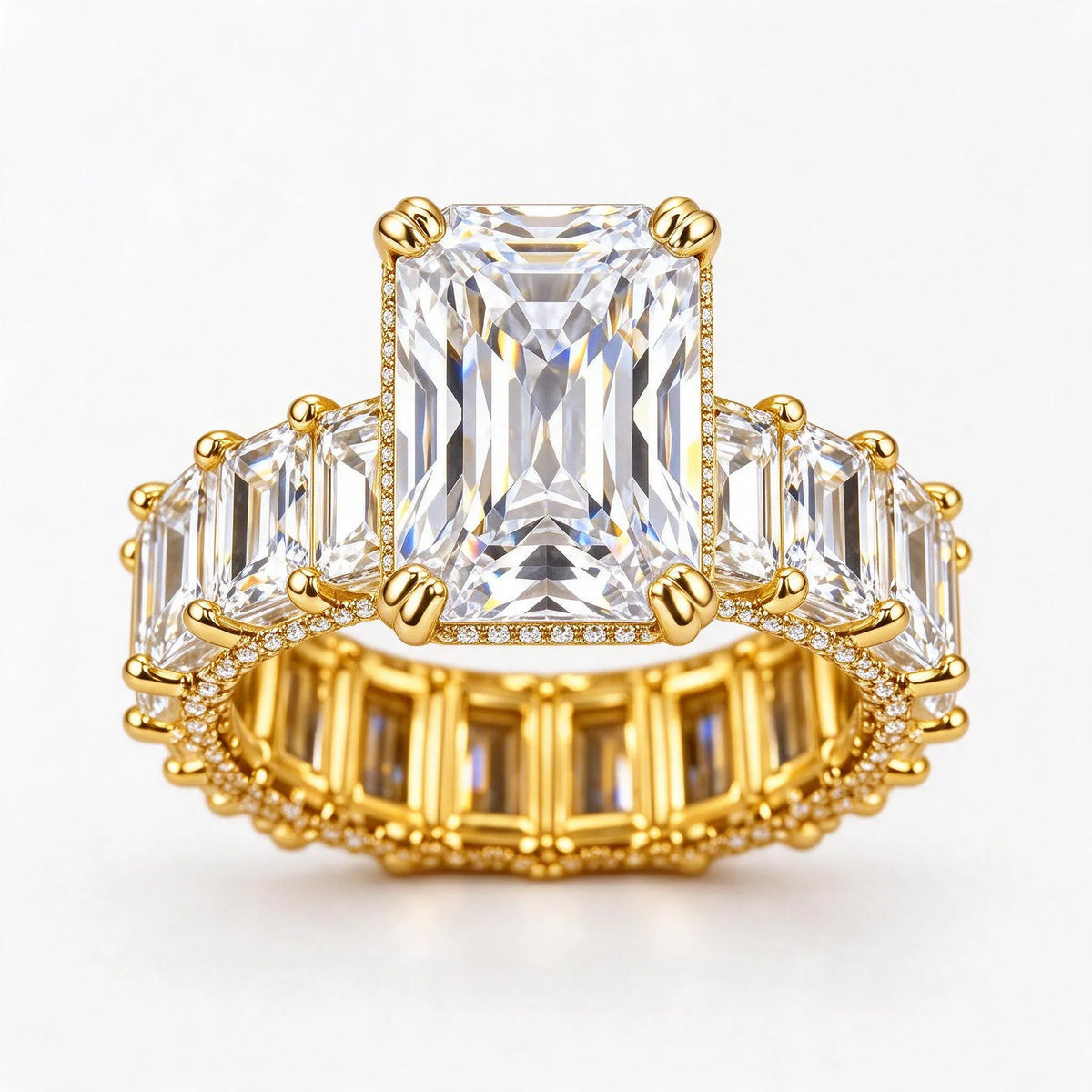 Veluria - Emerald Cut Statement Engagement Ring Celebrate An Engagement Or Milestone