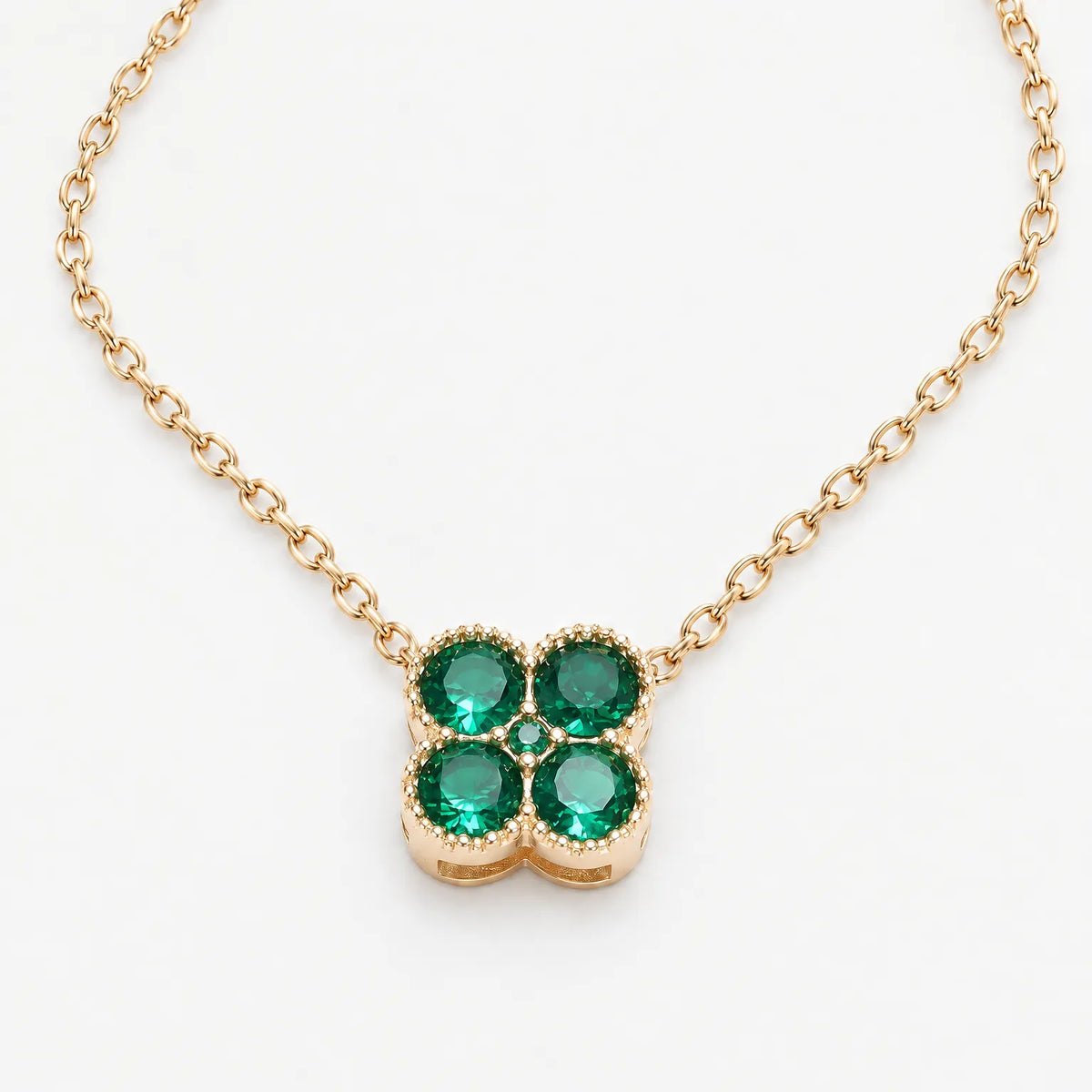 Verdant - Personalized Clover Necklace Personalized Gifting