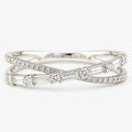 Vistora - Minimalist Crisscross Band Ring Wearing To The Office