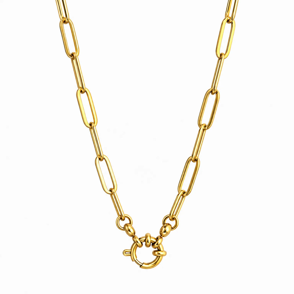 Zanvira - Modern Chain Necklace For Everyday Wear Wearing It Alone For A Clean, Modern Look