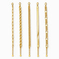 Zovelle - Layered Chain Link Bracelet Set Stack Multiple Textured Chains Together